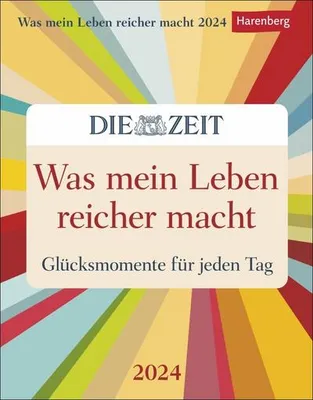 Produktbild von Was mein Leben reicher macht. Tagesabreißkalender 2024. Abreißkalender mit Glücksmomenten für jeden Tag. Tageskalender 2024 zum Abreißen. DIE ZEIT Inspirations-Kalender.