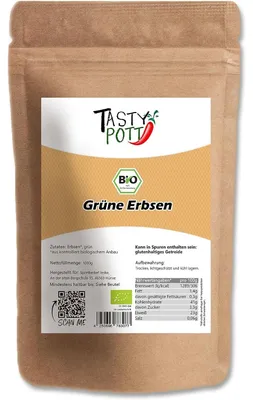 Produktbild von Tasty Pott  Grüne Erbsen - im Beutel