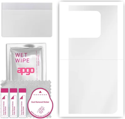 Produktbild von apgo Rückseite Schutzfolie, klar, kompatibel mit OnePlus 10T, Hinten Hydrogel-Displayschutzfolie mit Positionierhilfe, kratzfest, einfache Montage