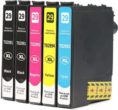 Produktbild von Sparset 5x kompatible Druckerpatronen ersetzt Epson 29XL / T2996  passend für Epson XP-235 XP-245 XP-247 XP-330 XP-332 XP-335 XP-342 XP-345 XP-430 u.a.