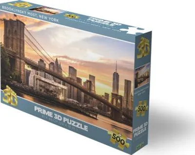 Produktbild von PRIME 3D Puzzle Brooklyn Bridge, New York 3D 500 Teile