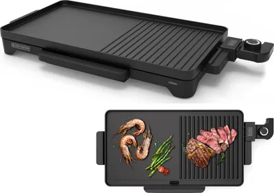 Produktbild von Black+Decker Flachgrill Grillplatte Elektrisch Antihaftbeschichtung BXGD2200E