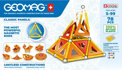 Obrázok produktu pre Geomag Classic GM472, Hračka s neodýmovým magnetom, 5 rok / roky, Viacfarebný