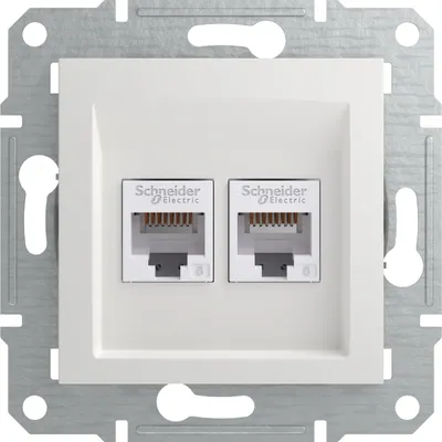 Produktbild von Schneider Electric RJ45-Datendose Asfora Weiß (RAL 9003) EPH4870121D (EPH4870121D)