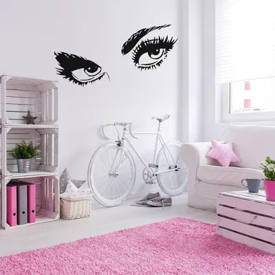 elegantes Frauenauge mit Wimpern – Decords Wandtattoo, Produktansicht 1