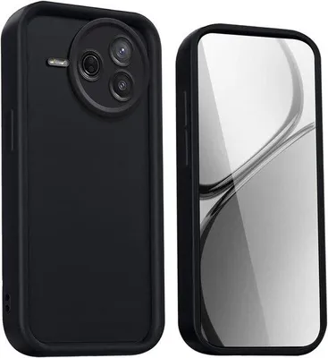 Immagine prodotto di Custodia in silicone con bordi rinforzati - Nera - per Xiaomi Poco F7 Pro