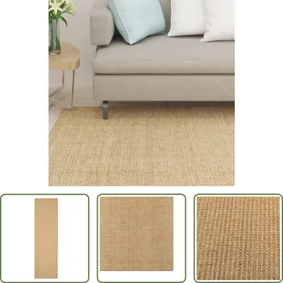 Obrázek produktu pro The Living Store Teppich Natur Sisal 100x350 cm