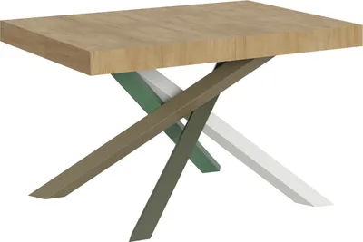 Produktbild von Ausziehbarer Tisch 90x140/244 cm Volantis Quercia Natura Gestell 4/A