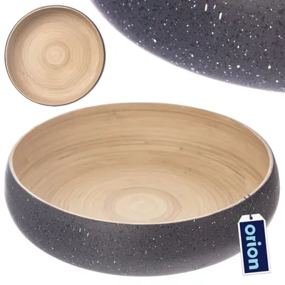 Produktbild von Orion Bambusschale Bambusschüssel Schale Schüssel aus Bambusholz Obst-und Gebäckschale 30 cm 4 L