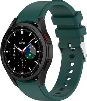 Produktbild von Strap-it Samsung Galaxy Watch 4 Classic 46mm Armband Silikon (Dunkelgrün)