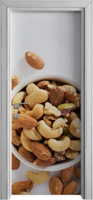 Produktbild von Tür Selbstklebende 80x210 cm Türfolie Türtapete Klebefolie - Nüsse Motive