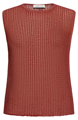 Produktbild von Cartoon (230) Strickpullover Kurz ohne Arm Rust Brown Rust Brown 40