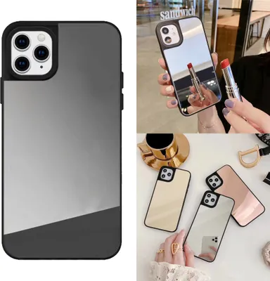 Produktbild von Hülle für Apple iPhone 12 Mini - Spiegel Handyhülle Schutzhülle Case - Silber
