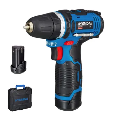 Produktbild von HYUNDAI Akku-Bohrschrauber CD1201LI SET2A (12V, 1300 U/min, 2 x 2.0Ah Akku, Ladegerät)