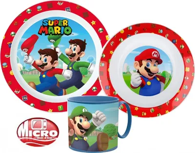 Obrázok produktu pre Originálna sada 3 kusov riadu Super Mario Bros