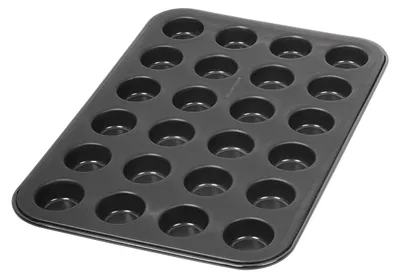 Produktbild von Dr. Oetker Muffinform 24-er Mini Ø 3 cm, Cupcake Form für saftige Muffins, Muffinblech mit Antihaftbeschichtung