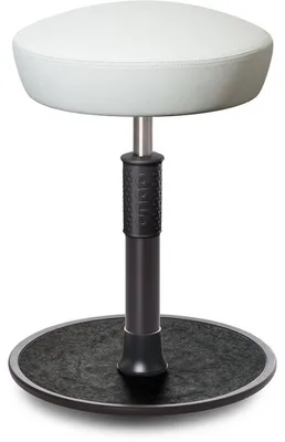 Produktbild von Sitz- Stehhocker Free Regular Hutsitz Boxmark Leder Weiß schwarz /schwarz.