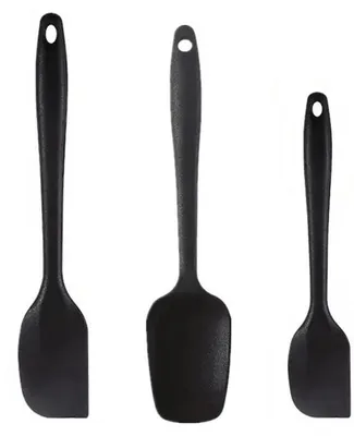 Image de Lot de 3 spatules en silicone - Résistantes aux hautes températures - Sans BPA