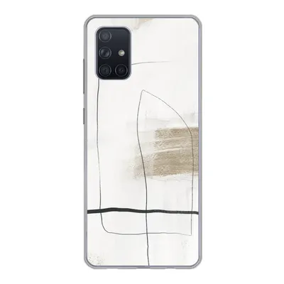 Produktbild von MuchoWow® Handyhülle Schutzhülle Hülle für Samsung Galaxy A51 5G Farbe - Minimalismus - Schwarz Silikon Softcase Handy Hülle - Abbildung