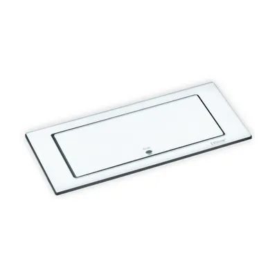 Produktbild von EVOLINE 1592.7100.2200 Einbau-Steckdosenleiste Glas matt Schutzkontakt