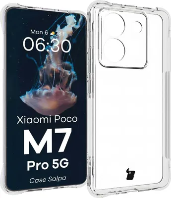 Produktbild von Flexible Handyhülle für Xiaomi Poco M7 Pro 5G, Bizon Case Salpa, Transparent