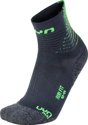 Produktbild von UYN Run Fit Laufsocken Herren anthrazit/green lime 39-41