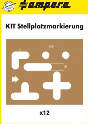 Produktbild von Schablonenset Schablonen Stellplatzm.