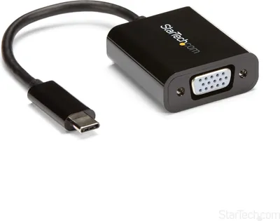 Obrázek produktu pro StarTech.com CDP2VGA, 3.2 Gen 1 (3.1 Gen 1), USB typu C, VGA (D-Sub) výstup, 1920 x 1200 px