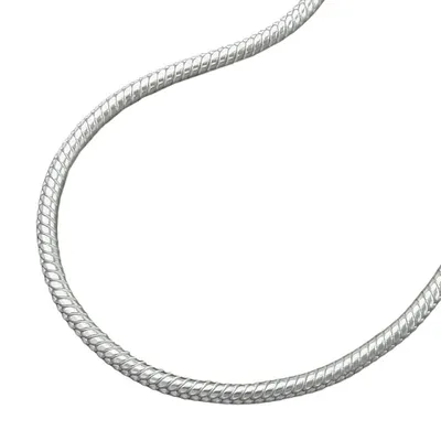 Produktbild von Kette Schlange 15mm rund Silber 925 45cm silber 1,5mm
