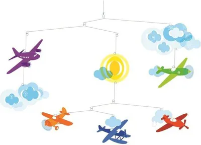 Produktbild von Dekoration für das Kinderzimmer: Flugzeuge von Djeco