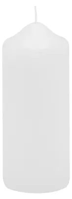 Produktbild von Spitzkopf Stumpen Kerzen Weiß 10 x Ø 4 cm, 12 Stück