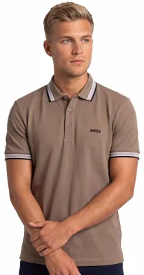 Produktbild von BOSS Green Paddy Poloshirt braun Baumwolle