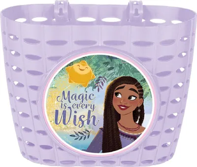 Immagine prodotto di Disney Basket Wish Cestino da bicicletta in PVC per bambini con pratico attacco al manubrio