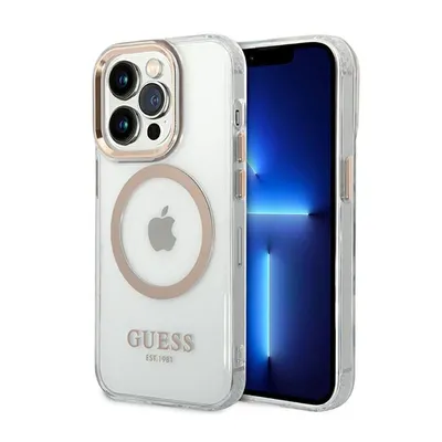 Obrázek produktu pro Guess Metal Outline MagSafe - pouzdro pro iPhone 14 Pro Max (čiré)