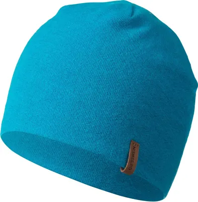 Giesswein sehr leichte Strickmütze Gehrenspitze aus Merino-Wolle. in blau