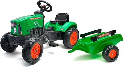 Immagine prodotto di Falk Trap Tractor Supercharger Set con rimorchio 2-5 anni