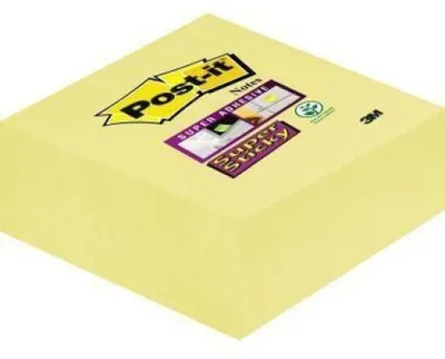 Produktbild von Post-it Haftnotiz Super Sticky 2028-SCY 76x76mm 270Blatt gelb