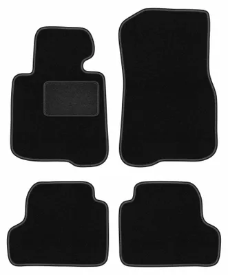 Image de Tapis de sol en moquette pour BMW 4 F33 2013- (Coupe cabrio) – jeu 4 pièces, noirs, sur mesure – Wielganizator LUX
