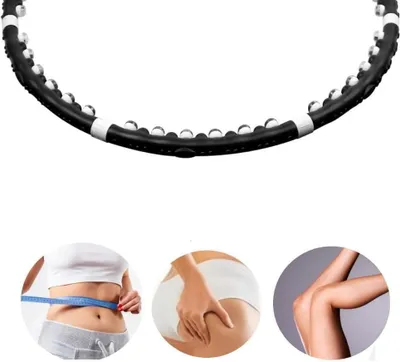 Produktbild von Hula-Hoop-Massage-Reifen für Fitness mit Massagebällen, zerlegbar, bunt