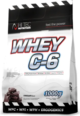 Produktbild von HI TEC Nutrition Whey C-6  - 1000g        Schoko