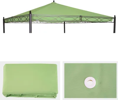 Produktbild von Wymienne poszycie dachu pergoli pawilonu Cadiz 4x4m ~ Zielony
