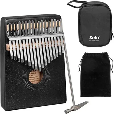 Image de Sela SE 246 Kalimba Acajou 17 Noir
