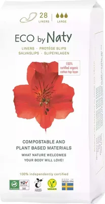 Produktbild von Eco by Naty Large Panty Liners 28 Count