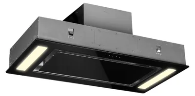 Produktbild von Klarstein Dunstabzugshaube, Leiser Dunstabzug, Dunstabzugshaube Unterbau, Dunstabzugshaube mit Filter, Dunstabzugshaube Einbau, Abzugshaube 90cm, 230W, 620 m³/h, Abluft/Umluft Dunstabzugshaube Schwarz