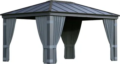 Produktbild von Palram - Canopia Vorhänge für Pavillon Dallas 4900 Grau