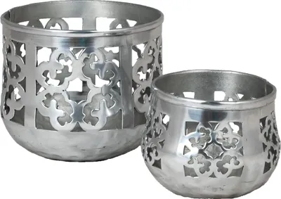 Image de lot de 2 photophores orientaux flottants Afat 13cm