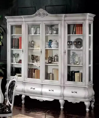 Image de Élégante bibliothèque dans le bureau ArmoireÉtagère Armoires