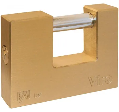 Immagine prodotto di Lucchetto Rettangolare In Ottone "Fai By Viro" - mm.60 (art.508)