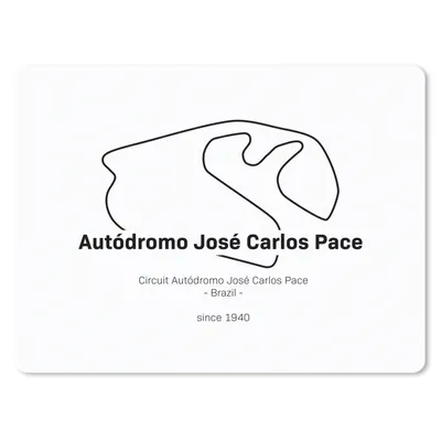Produktbild von MuchoWow® Mauspad Mousepad Formel 1 - Brasilien - Rennstrecke 23x19 cm - Mousepads - Maus Mat - Pad - Mausunterlage - Schreibtischunterlage - Mauspad