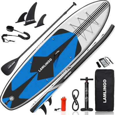 Obrázok produktu pre Nafukovacia doska na paddleboarding, extra robustná, určená pre dospelých, s kompletnou súpravou vrátane pádlom a pumpou
